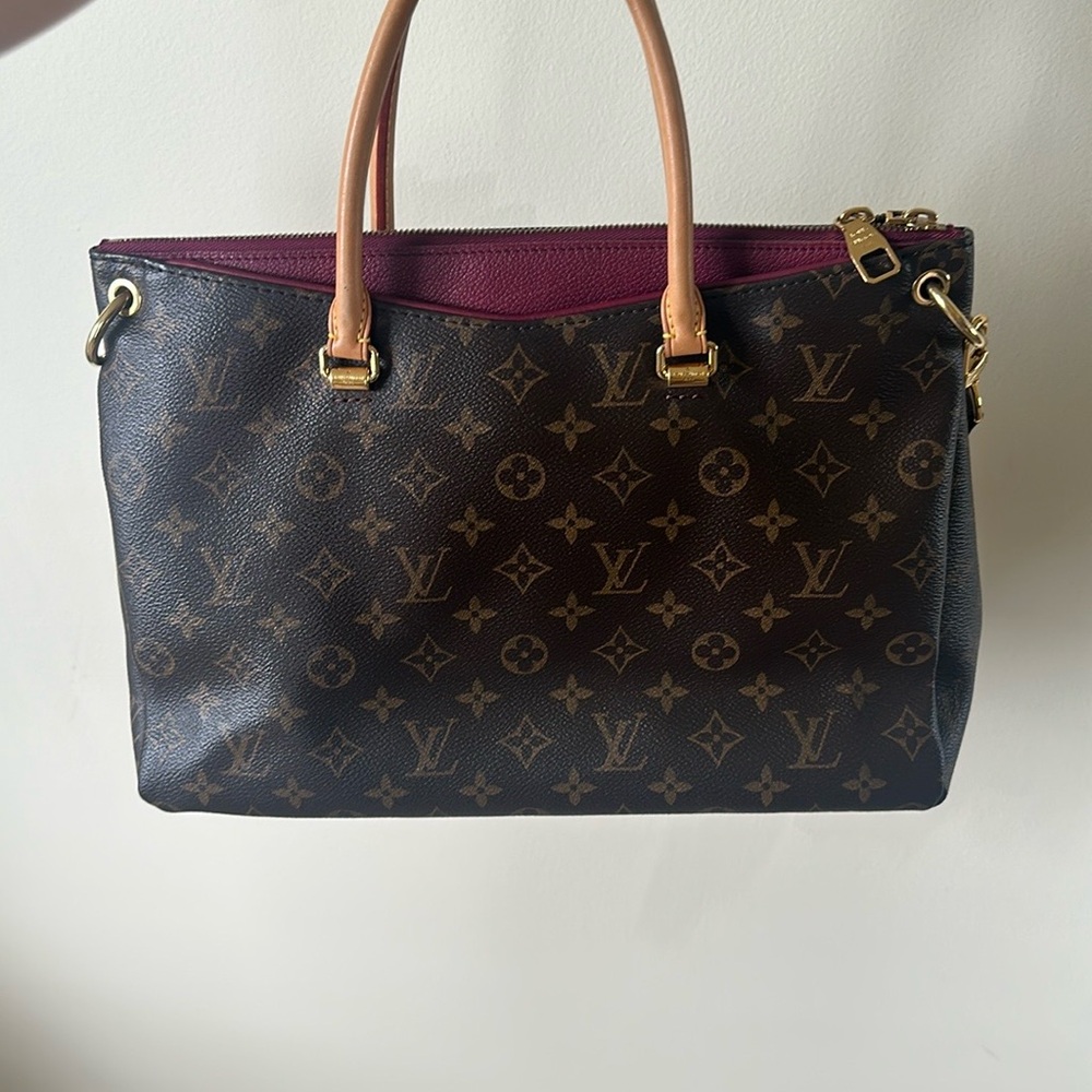 Louis Vuitton Brown and Tan Monogram Tote